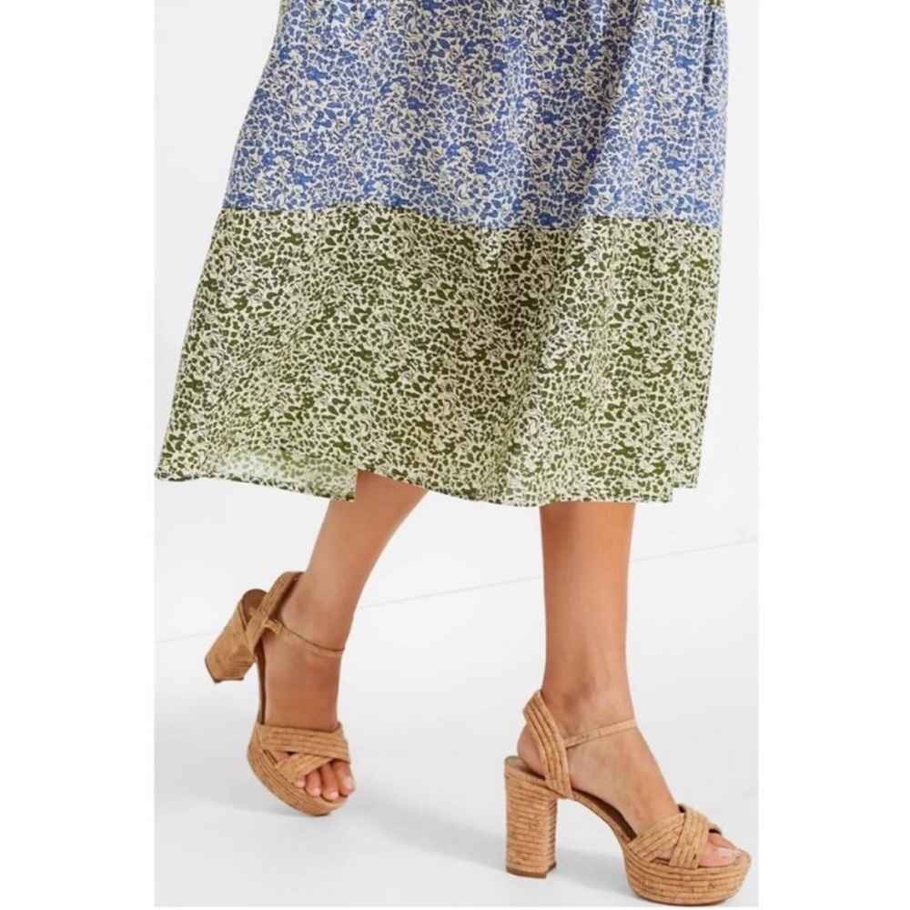 💙HYACINTH HOUSE Green & Blue Floral
Barton Midi Dress M💚 - Picture 4 of 10